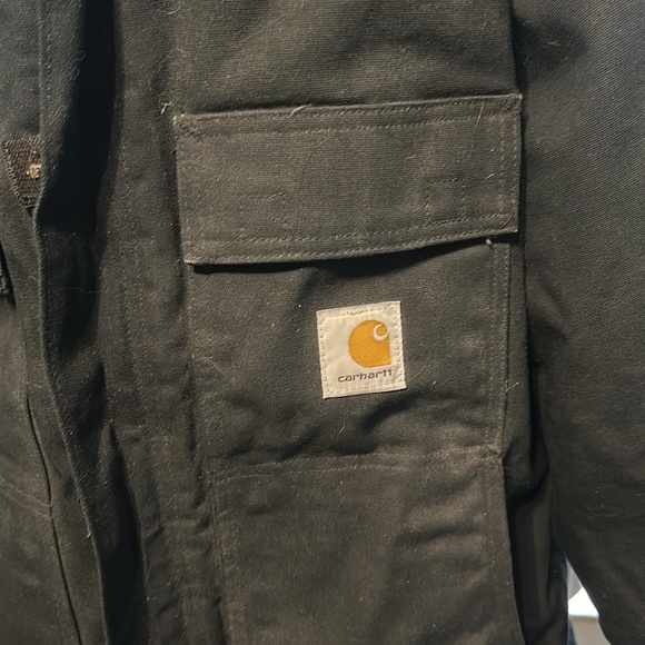 Carharrt Mens Quilt Lined Black Winter Jacket​ - Picture 2 of 13